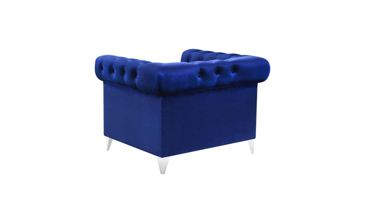 Coaster Furniture Bleker Blue Velvet Tufted Modular Living Room Set- Jennifer Furniture