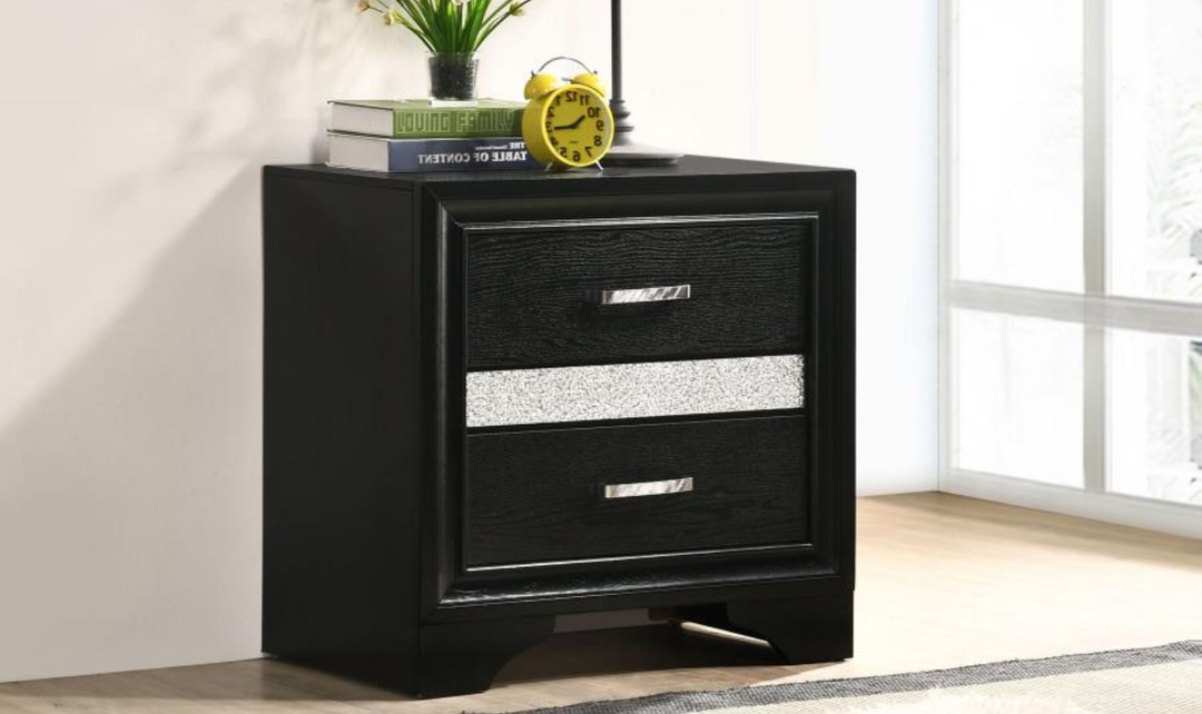 Coaster Furniture Miranda 2-Drawers Nightstand- Jennifer Furniture