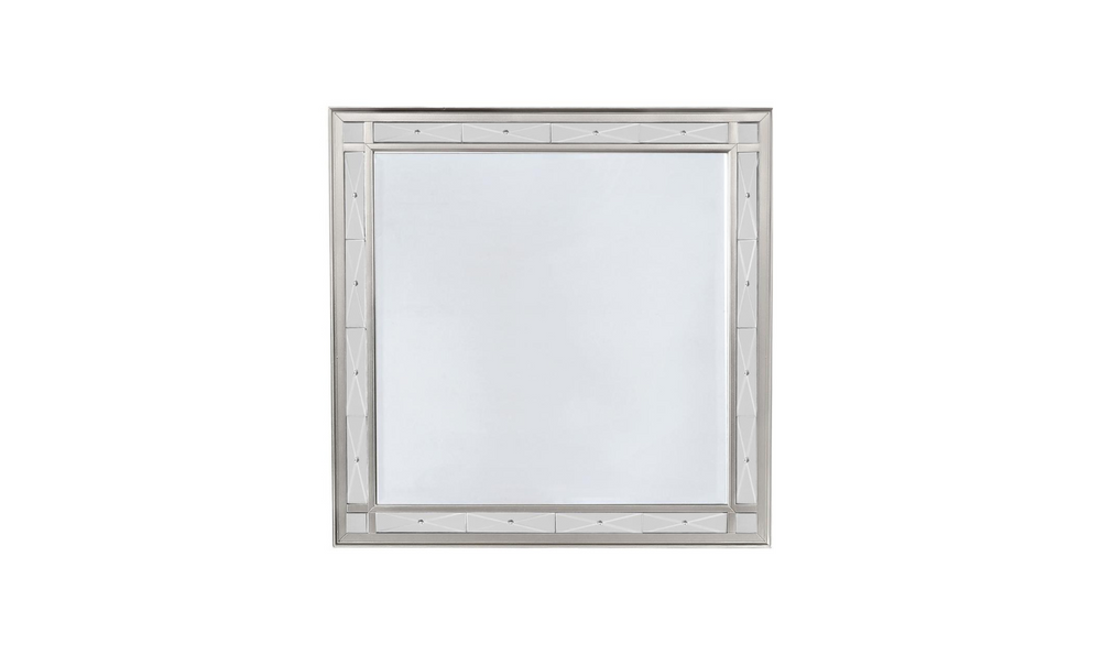 Coaster Furniture Leighton Mirror in Metallic Mercury Finish- Jennifer Furniture