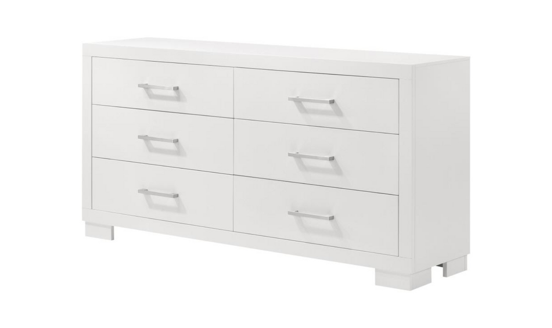 Coaster Furniture Jessica 6-Drawers Dresser in White-Jennifer Furniture