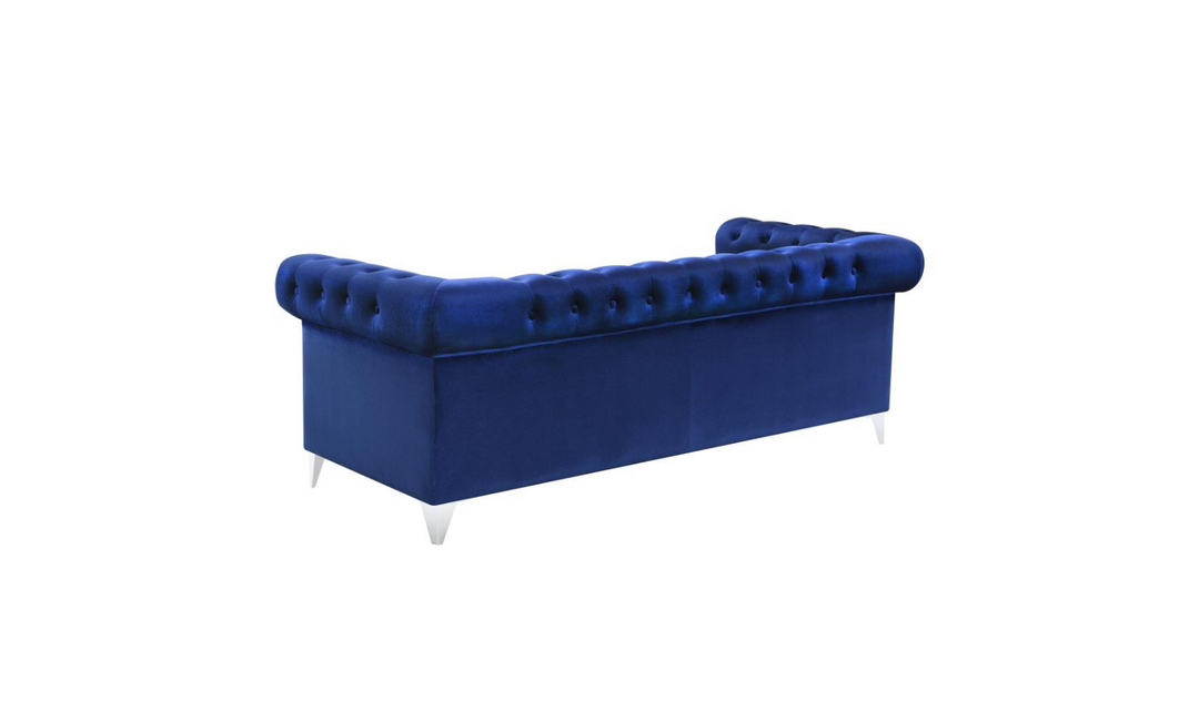 Coaster Bleker 3-Seater Blue Velvet Tufted Tuxedo Arm Sofa
- Jennifer Furniture