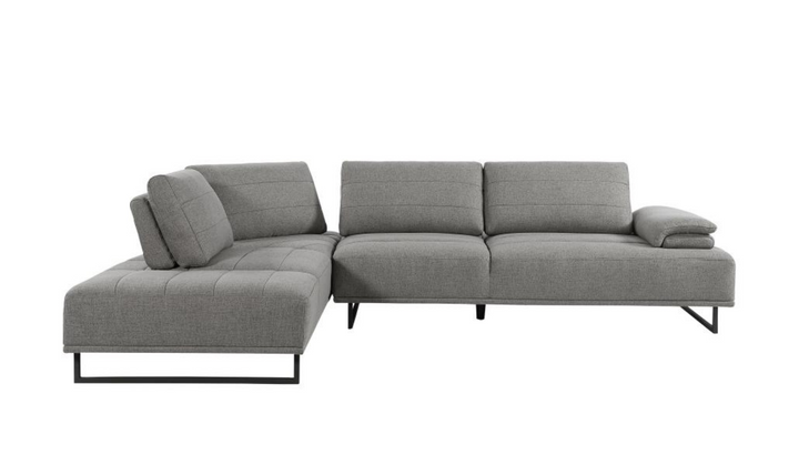 Arden L-Shaped 4-Seater Fabric Sectional Sofa in Taupe-Jennifer Furniture