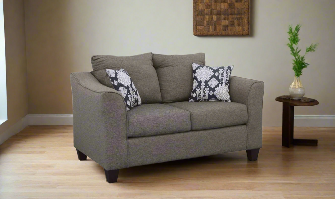 Coaster Furniture Salizar Stationary Fabric Living Room Set in Gray- Jennifer Furniture