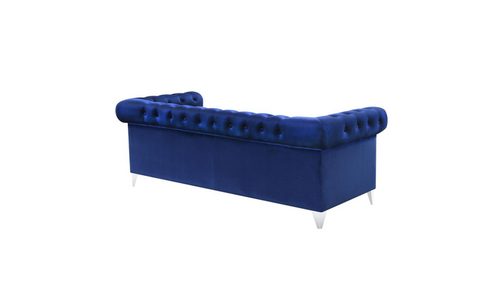 Coaster Bleker 3-Seater Blue Velvet Tufted Tuxedo Arm Sofa
- Jennifer Furniture