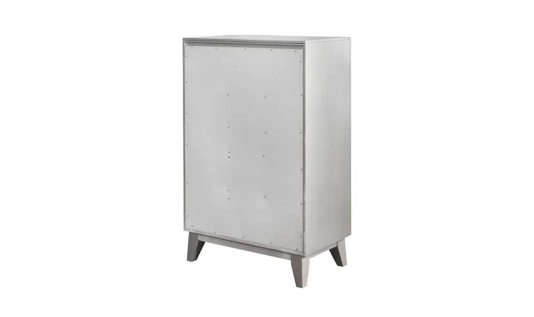 Coaster Furniture Leighton 5-Drawer Chest in Metallic Mercury Finish-Jennifer Furniture