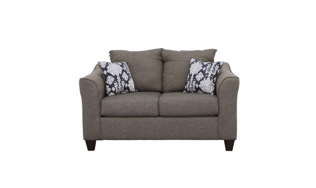 Coaster Furniture Salizar Stationary Fabric Living Room Set in Gray- Jennifer Furniture