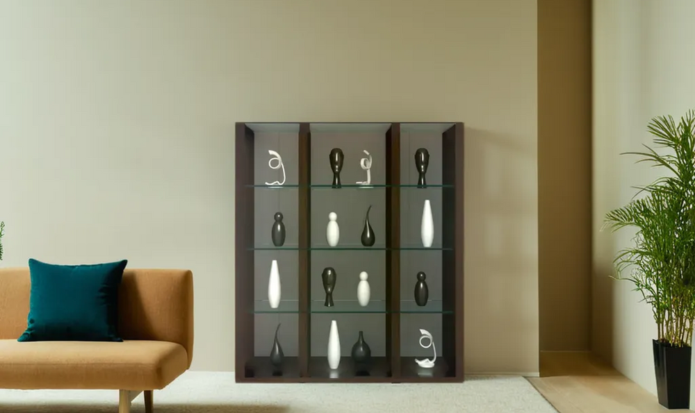 Aqua 4 Glass Shelves Wallunit - Jennifer Furniture