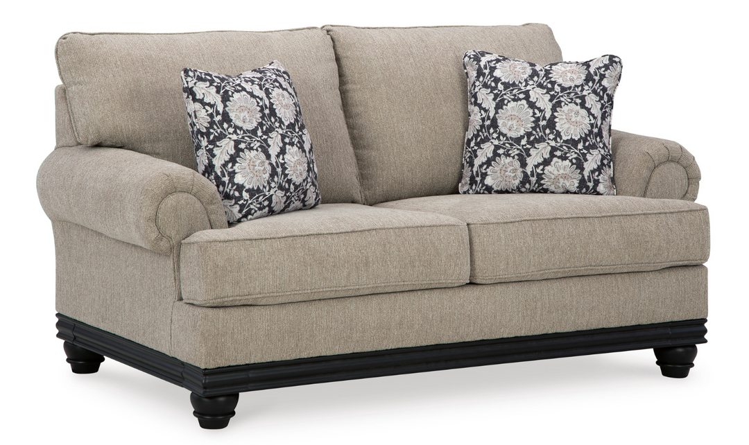 Elbiani Fabric Living Room Set With Rolled Arms