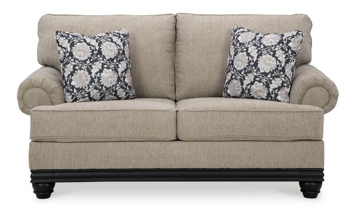 Elbiani 2-Seater Fabric Loveseat in Alloy