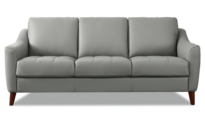 Ersa 3-Seater Leather Sofa With Wooden Legs-Jennifer Furniture