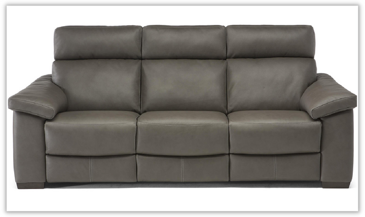 Natuzzi Estremo 3-Seater Leather Triple Motion Power Recliner Sofa