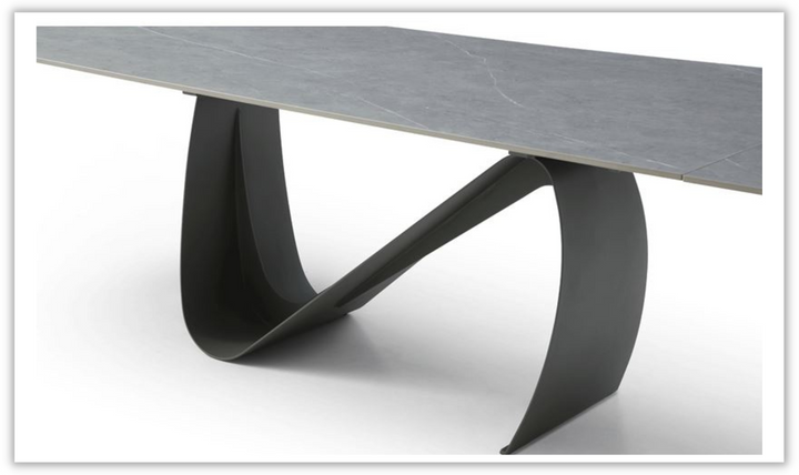 European Ceramic Top Marble Design Extension Dining Table