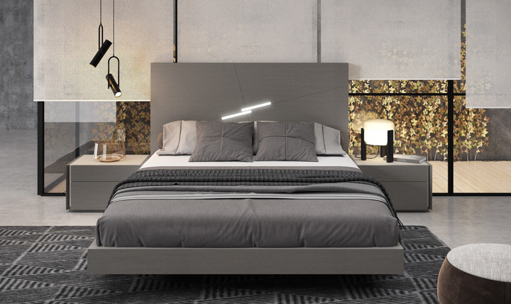 Jennifer Italia Faro Premium Bedroom Set with Led Headboard