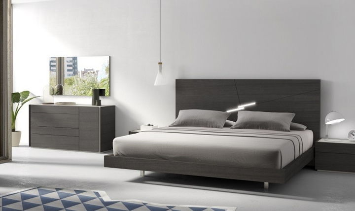 Jennifer Italia Faro Premium Bedroom Set with Led Headboard