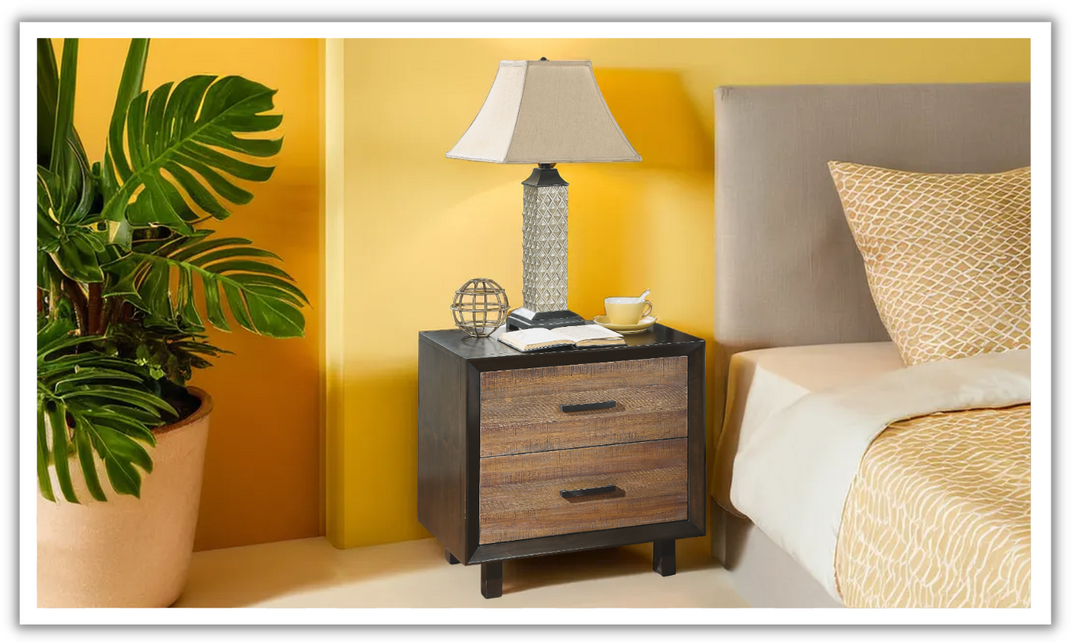 Alpine Nightstand w/ Charger-Nightstands-Jennifer Furniture