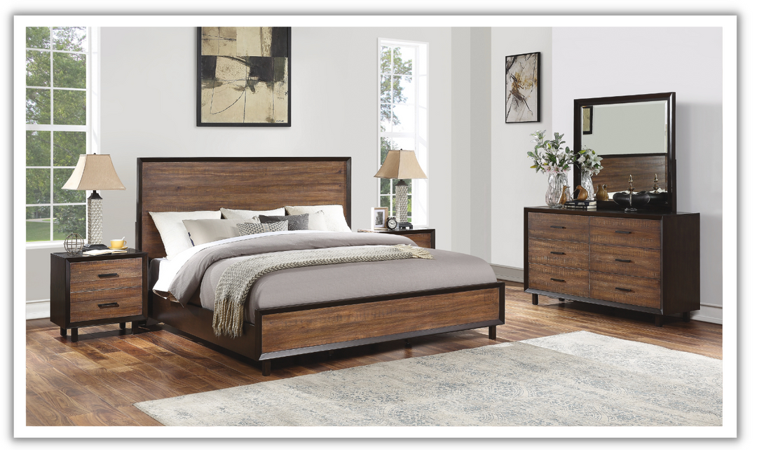 Flexsteel Alpine Panel Bed in Brown-jennifer furniture