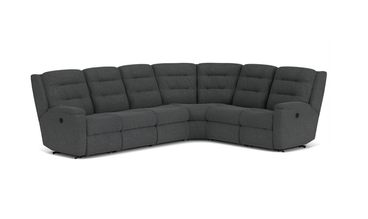 Flexsteel Arlo Fabric Power Reclining Sectional With Storage