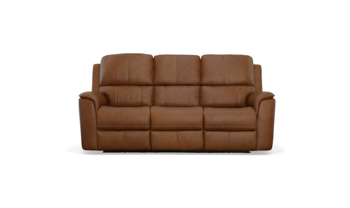 Flexsteel Henry 3 Seater Sofa With Power Recliner And Headrests