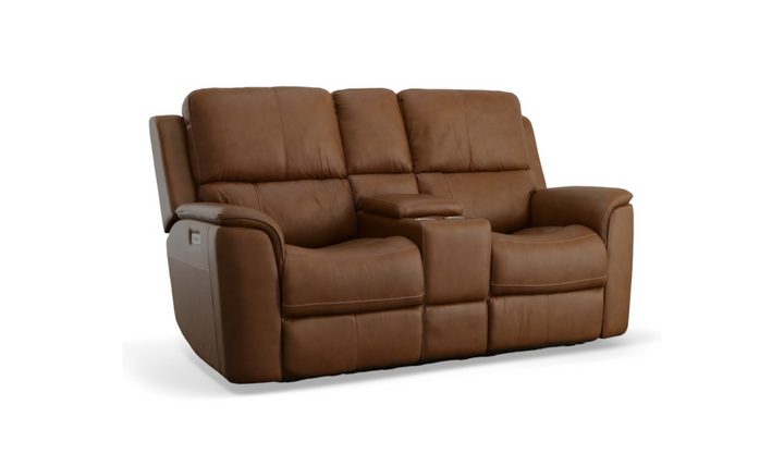 Flexsteel Henry Leather Power Recliner Living Room Set-jenniferfurniture