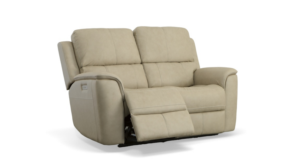 Flexsteel Henry Leather Power Recliner Living Room Set-jenniferfurniture