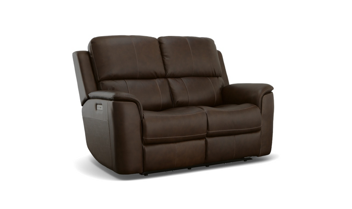 Flexsteel Henry Leather Power Recliner Living Room Set-jenniferfurniture