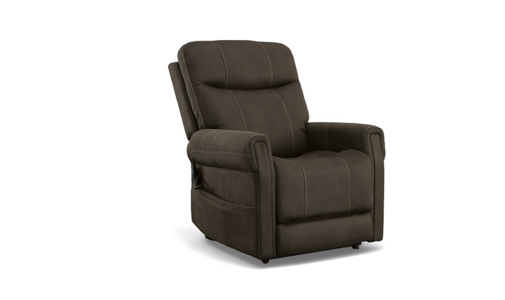 Flexsteel Jenkins Power Lift Recliner With Power Headrest And Lumbar