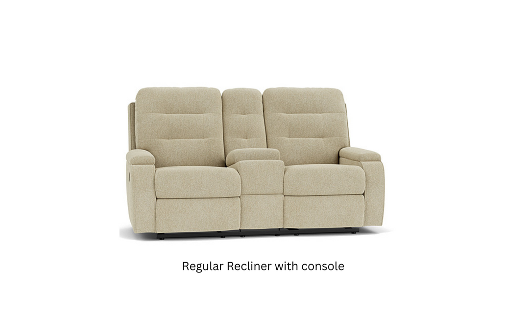 Flexsteel Kerrie Fabric Power Reclining Loveseat With Console-jenniferfurniture