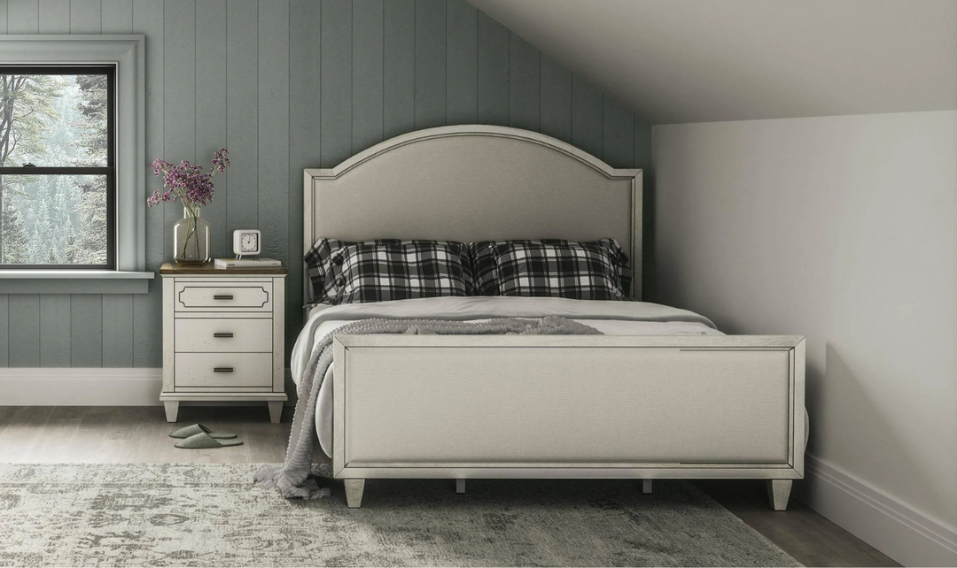 Flexsteel Newport Panel Bed in Gray