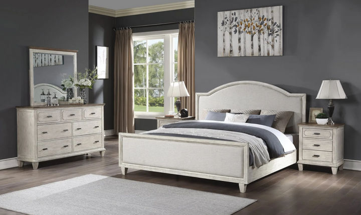 Flexsteel Newport Panel Bed in Gray