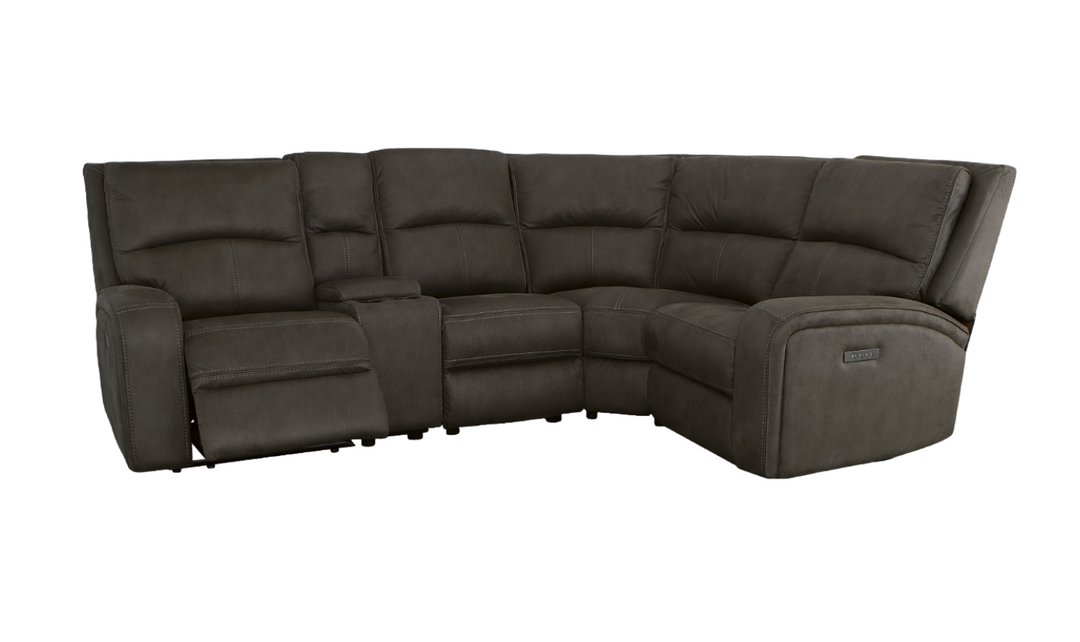 Flexsteel Nirvana 6-Pieces Power Recliner Sectional Sofa With USB-jenniferfurniture