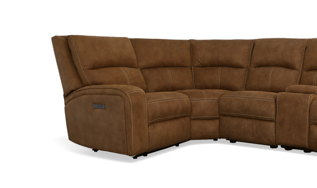 Flexsteel Nirvana 6-Pieces Power Recliner Sectional Sofa With USB-jenniferfurniture