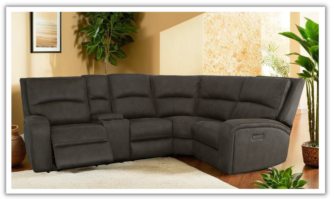 Flexsteel Nirvana 6-Pieces Power Recliner Sectional Sofa With USB-jenniferfurniture