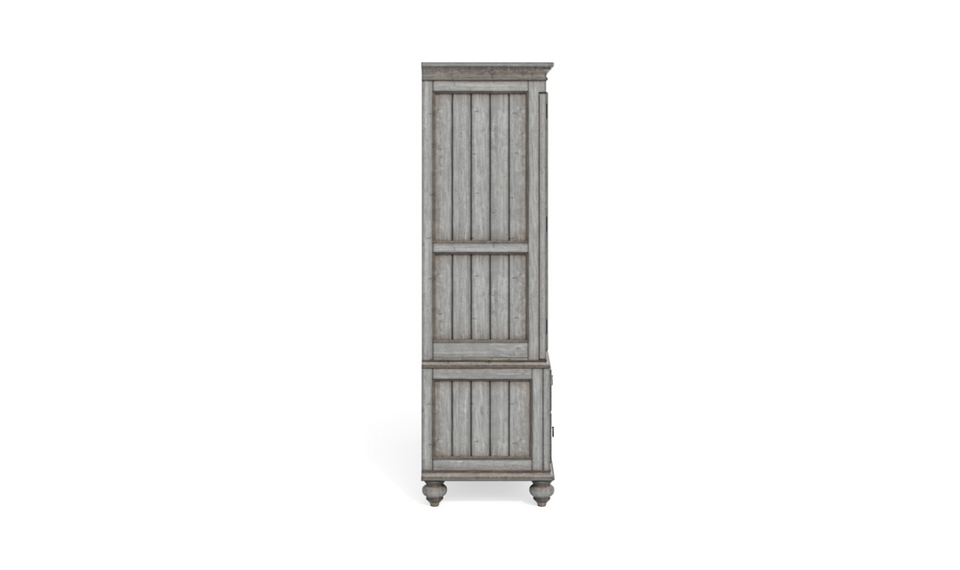 Flexsteel Plymouth 3 Drawer Armoire in Graywash-jenniferfurniture