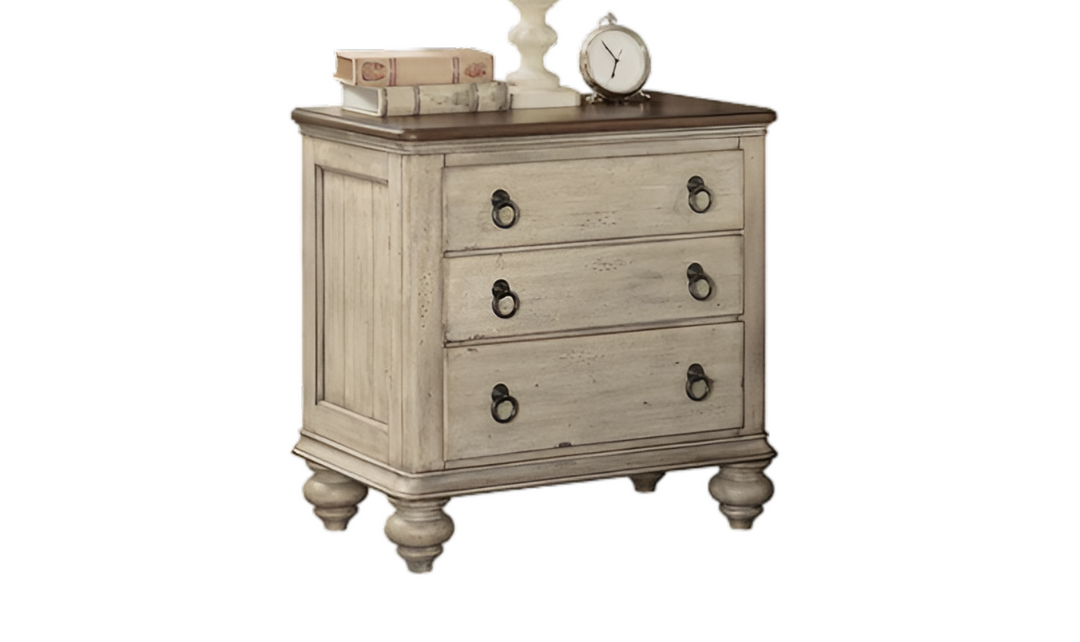 Flexsteel Plymouth 3 Drawers Nightstand With Usb Port-jenniferfurniture