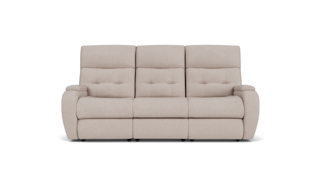 Flexsteel Strait Power Reclining Sofa With Power Headrests-jenniferfurniture