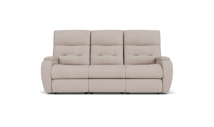 Flexsteel Strait Power Reclining Sofa With Power Headrests-jenniferfurniture