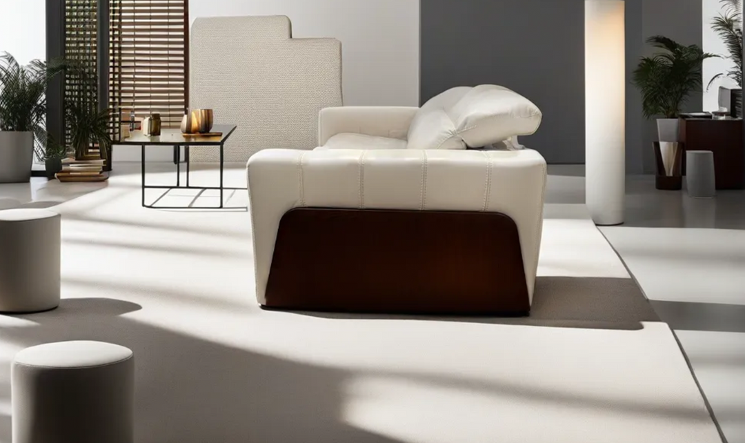 Kuka ordla Sofa Power Reclining in Coconut Milk Color