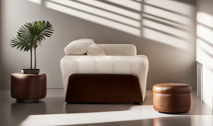 Kuka ordla Sofa Power Reclining in Coconut Milk Color