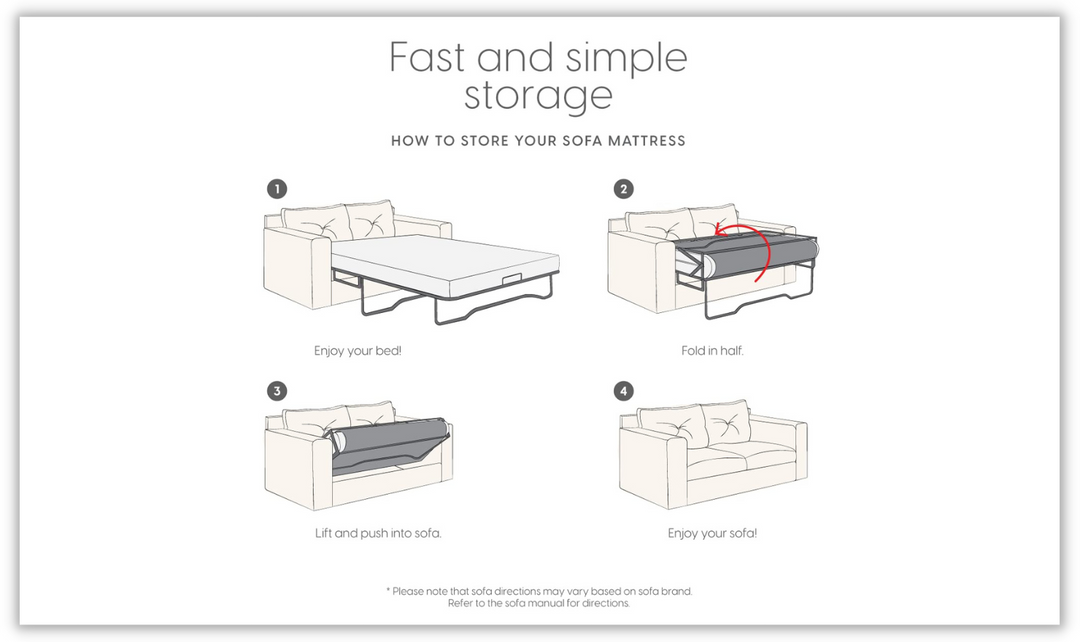 Four Season - Memory Form Sofa Bed Mattress