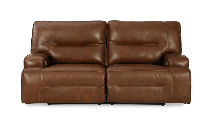 Ashley  Francesca Auburn 3-Seater Leather Power Reclining Sofa