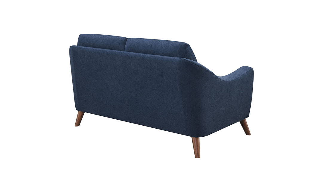 Coaster Furniture Gano Sloped Arm Fabric Loveseat in Blue-Jennifer Furniture