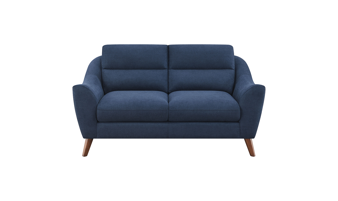 Coaster Furniture Gano Sloped Arm Fabric Loveseat in Blue-Jennifer Furniture