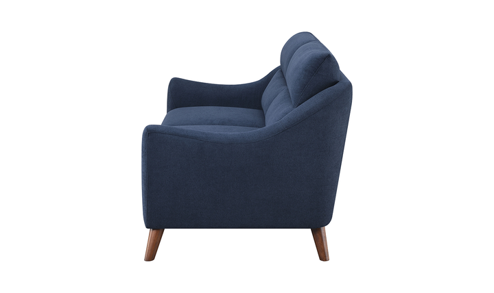 Coaster Furniture Gano Sloped Arm Fabric Loveseat in Blue-Jennifer Furniture