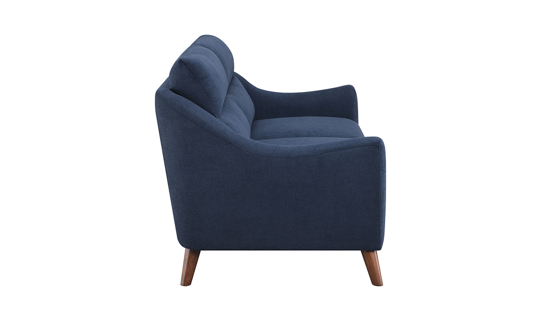 Coaster Furniture Gano Sloped Arm Fabric Loveseat in Blue-Jennifer Furniture