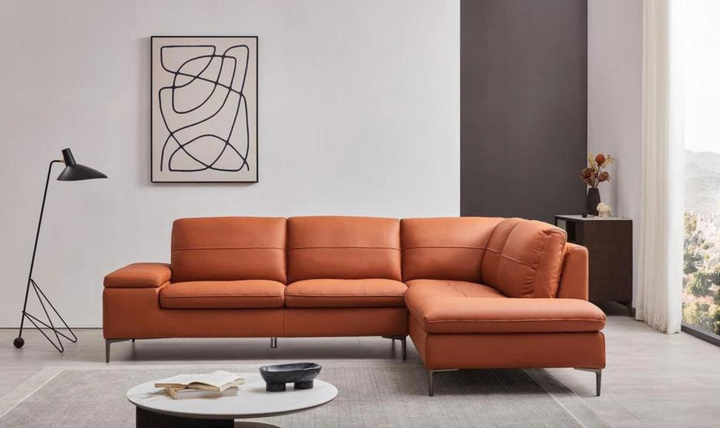 Gio Italia Decker 3-Seater L-Shape Sectional Sofa with Storage Arms