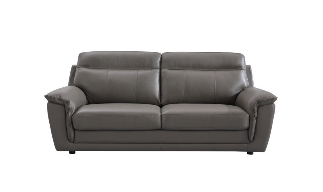 Gio Italia Eloise Traditional Tufted Leather Loveseat with HR Foam Cushions-jennifer furniture