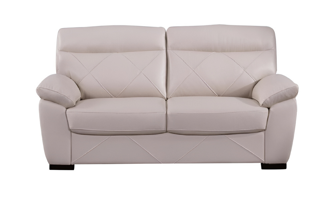 Gio Italia Latitude 2-Seater X-Tufted Leather Stationary Sofa with Headrest-jennifer furniture