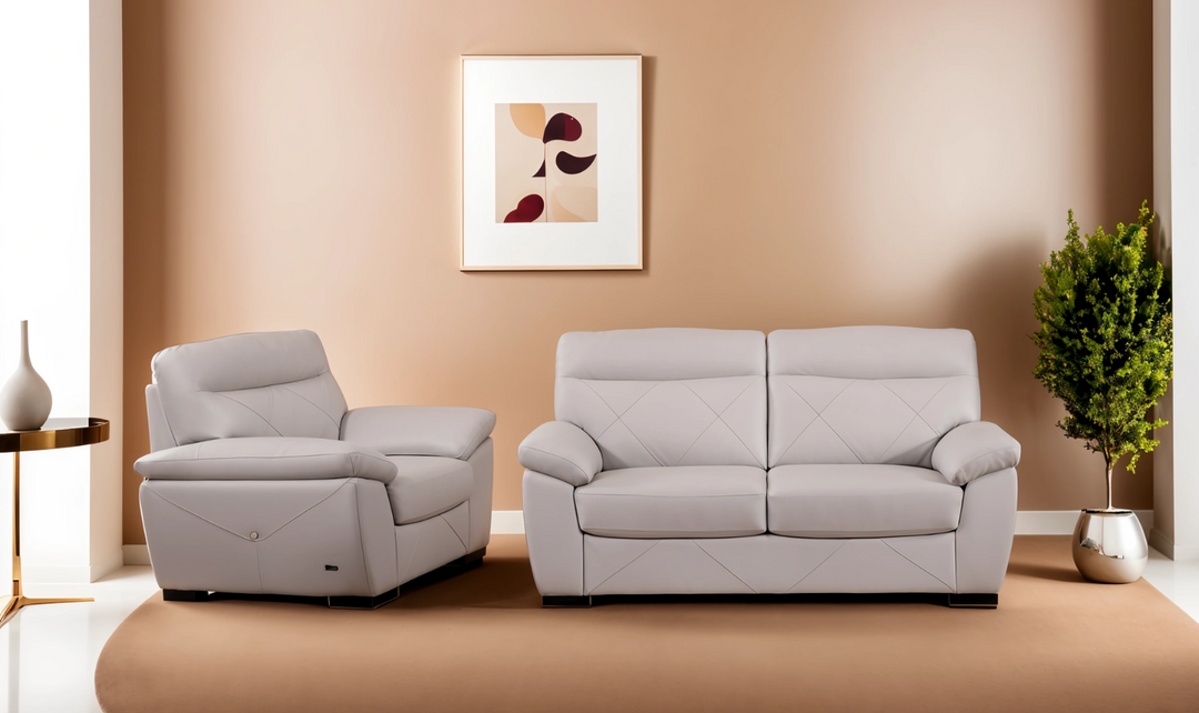 Gio Italia Latitude Stationary Leather Living Room Set (2 Pieces / 3 Pieces)-jennifer furniture