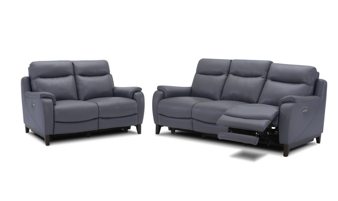 Gio Italia Leonard Dual Power Recliner Leather Living Room Set-jennifer furniture