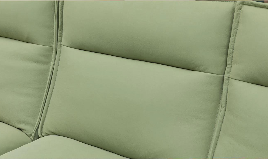 Gio Italia Vittoria 3-Seater Leather Power Reclining Sofa in Green